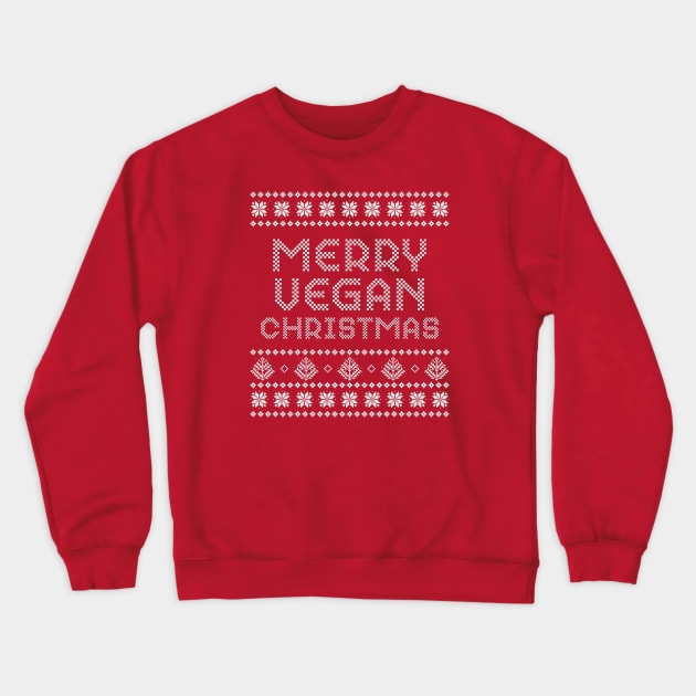 Merry Vegan Christmas, Vegan Christmas Gifts, 2023 Crewneck Sweatshirt by KindWanderer